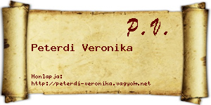 Peterdi Veronika névjegykártya