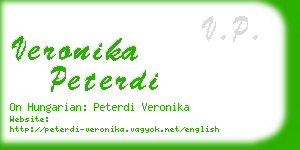 veronika peterdi business card